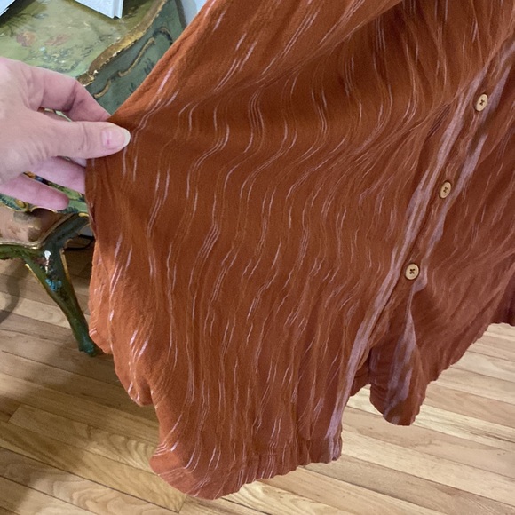 Free People Caldasi unlined midi dress in bronze - Picture 8 of 11